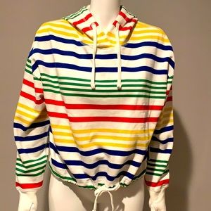 NWT SZ XS - HBC WOMEN’S LOUNGE CROPPED HOODIE